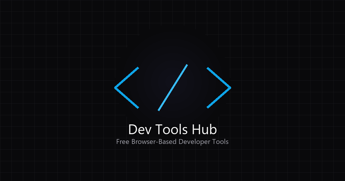 Dev Tools Hub - 開発者ツールを、すぐに使える